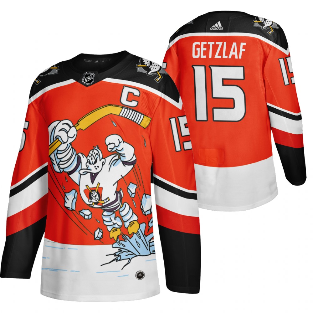 2021 Adidias Anaheim Ducks 15 Ryan Getzlaf Red Men Reverse Retro Alternate NHL Jersey